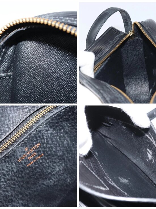 LOUIS VUITTON Epi Jeune Fille MM Shoulder Bag Black M52152 LV Auth BA10442